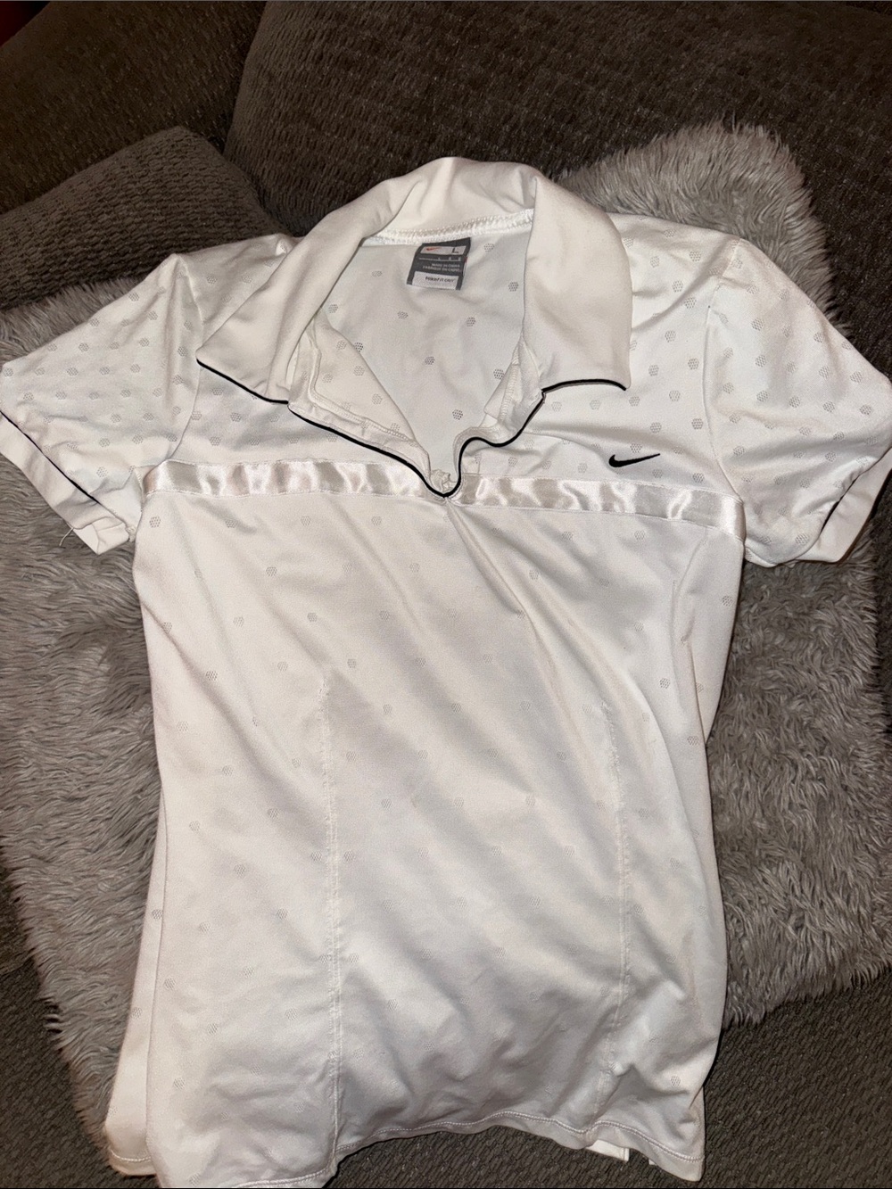 Nike White Polo tee